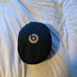 Beats by Dre Black Travel Case with Silver 'b' Logo